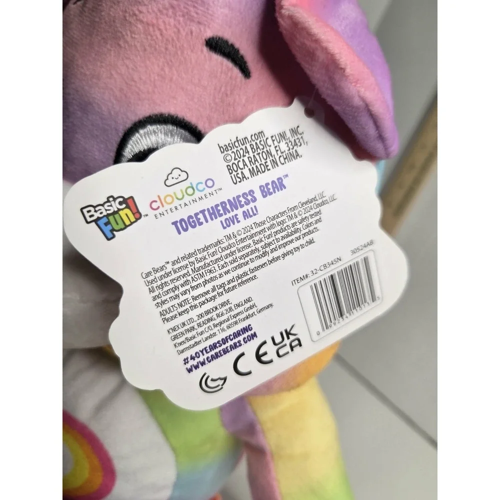 2024 Basic Fun Care Bear Togetherness Bear Rainbow Heart 9